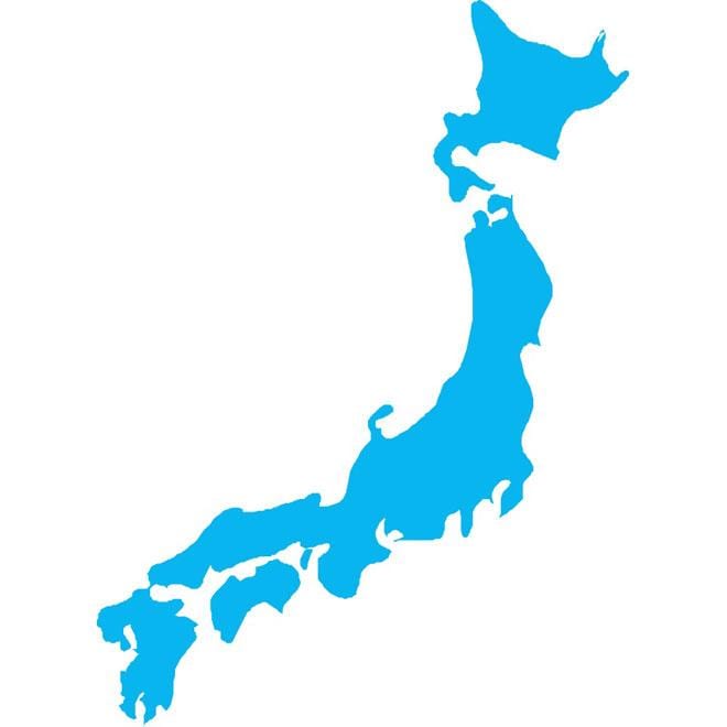 japonsko vektorové mapy