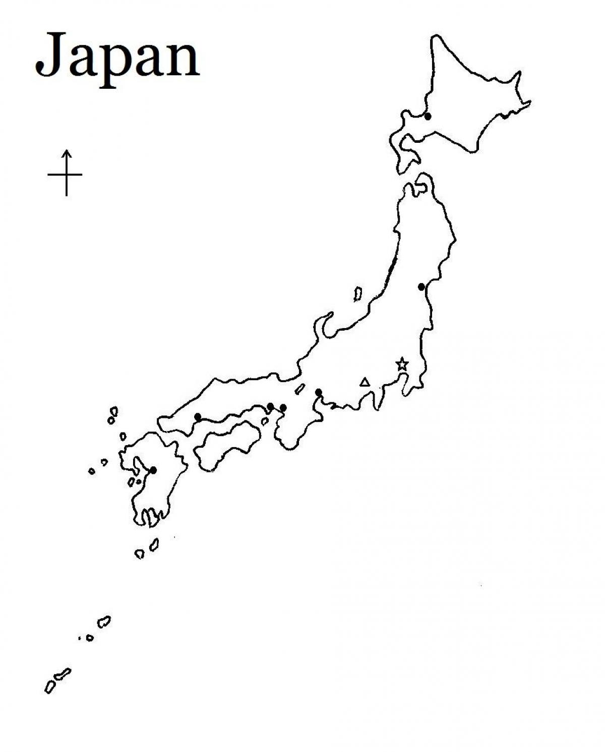 Japonsko Mapa Listu Mapa Japonska Listu V Chodn Asie Asie   Japonsko Mapa Listu 