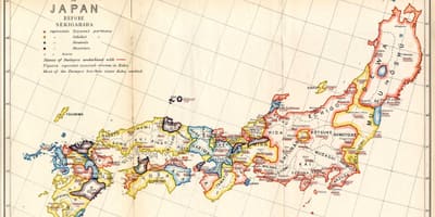 Mapa japonsko feudální