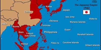 Mapa japonské císařství