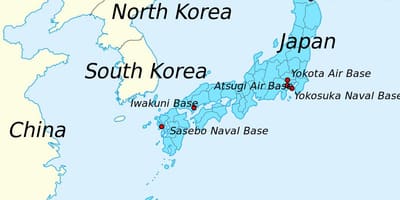 Japonsko mapa 2. světové války