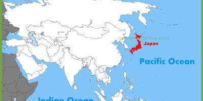 Mapa japonska a asie