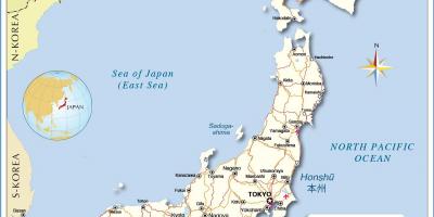 Mapa japonsko letišť