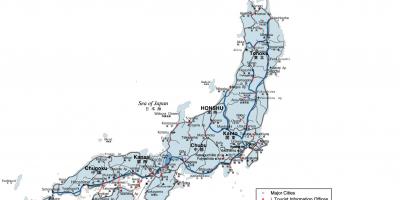 Japonsko doprava mapa